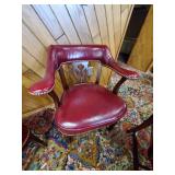 Beautiful Vintage Leather Club/Bank Chairs - Set of 4 high end chairs