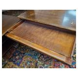 2 Smaller Wooden Desks one with a drawer