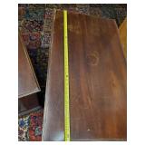 2 Smaller Wooden Desks one with a drawer