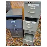 2 metal Office Bank Cabinets
