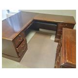 Large Corner Desk with deep 2 Drawer side cabinet