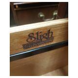 Large Corner Desk with deep 2 Drawer side cabinet