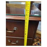 Smaller Wall Desk with thick Glass Top