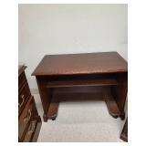 Large Lot of office furniture including corner desk, cabinet, and floating desk