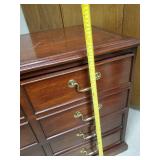 Large Lot of office furniture including corner desk, cabinet, and floating desk