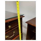 Large Lot of office furniture including corner desk, cabinet, and floating desk