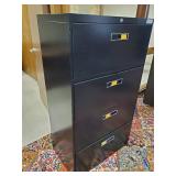 Large 53" Tall Metal bank Cabinet no Key