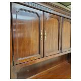 Beautiful Large Wood 2-piece office Hutch
