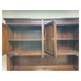Beautiful Large Wood 2-piece office Hutch