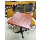 2 Mid Modern Solid Virco Cushioned chairs with Breakroom Table