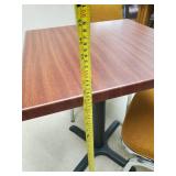 2 Mid Modern Solid Virco Cushioned chairs with Breakroom Table