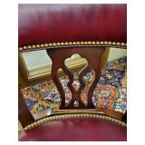 Beautiful Vintage Leather High end Club/Bank Chairs Set of 4