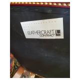 Beautiful Vintage Leather High end Club/Bank Chairs Set of 4