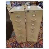 2 4 Drawer Metal File Cabinets