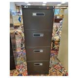 52" Tall Locking Metal Cabinet with Key
