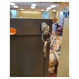 52" Tall Locking Metal Cabinet with Key