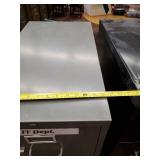2 52" Tall Metal Cabinets with 4 drawers