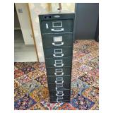 Very unique 9 drawer metal bank Cabinet