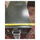 Very unique 9 drawer metal bank Cabinet