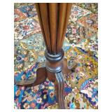 Beautiful 33" Tall tri footed Wood ornate Plant Stand