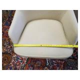 Highly Collectable mid modern Cushioned Conference Chair with rollers