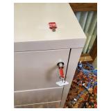 Very Expensive Fire Resistant HEAVY Fireking 3 Drawer cabinet with 2 Keys