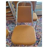 8 Solid Mid Modern Virco Stackable Cushioned Chairs