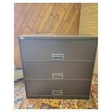 41" Tall 3 Drawer metal Bank Cabinet