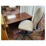 Small Desk with Office chair on wheels