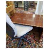 Small Desk with Office chair on wheels