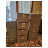 3 metal Bank Cabinets