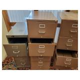 3 metal Bank Cabinets