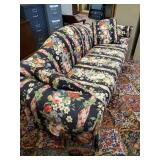 vintage Wesly Hall High Back Floral Pattern Sofa