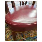 Beautiful Vintage Leather High end Club/Bank Chairs set of 4