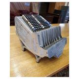 Beautiful ornate silver Brandt Automatic Cashier Machine such a cool piece