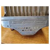 Beautiful ornate silver Brandt Automatic Cashier Machine such a cool piece