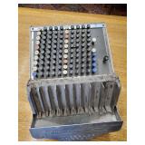 Beautiful ornate silver Brandt Automatic Cashier Machine such a cool piece