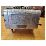 Beautiful ornate silver Brandt Automatic Cashier Machine such a cool piece