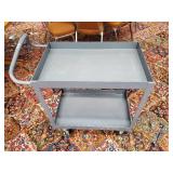 Heavy Duty Metal Bank coin Cart on rollers
