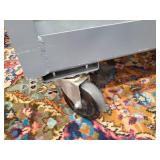 Heavy Duty Metal Bank coin Cart on rollers
