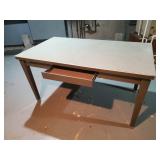 vintage Metal 5 foot wide Table with Drawer