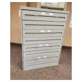 Unique 8 Drawer 52" High Metal Cabinet