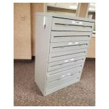 Unique 8 Drawer 52" High Metal Cabinet