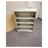 Metal Shelving and super Large Corkboard