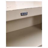 Metal Shelving and super Large Corkboard