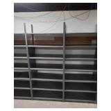 set of 3-- 6 feet tall 3 foot wide Metal shelf