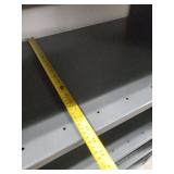 set of 3-- 6 feet tall 3 foot wide Metal shelf