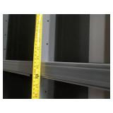 set of 3-- 6 feet tall 3 foot wide Metal shelf