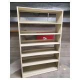 76" tall 4 foot wide metal shelf