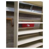 76" tall 4 foot wide metal shelf
